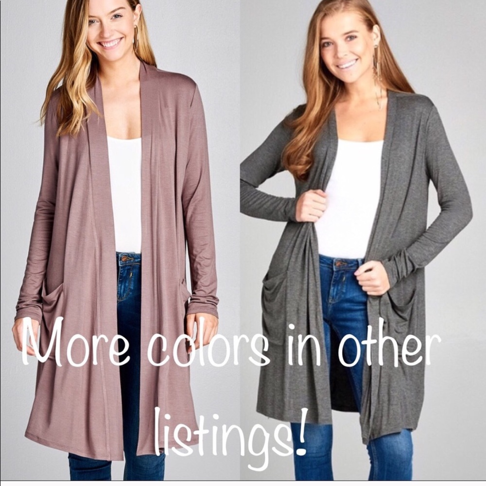 30% OFF 2/MORE LAST SIZE Medium Grey Cardigan - Picture 4 of 6